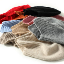Load image into Gallery viewer, ZYCZCXX Winter Baby Hat Outdoor Solid Pure Cashmere Knitted Girls Boys Cap Beanie Kids Warm Ear Protection Bonnet Hat