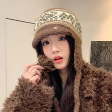 Load image into Gallery viewer, Fashion Thickened Ear Protection Hat Windproof Thermal Knitted Cap Cold Proof Comfortable Winter Warm Hat Outdoor Cycling