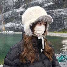Load image into Gallery viewer, Fashion Bomber Hat Thicken Ear Protection Pilot Cap Solid Color Winter Warm Outdoor Cycling Hat