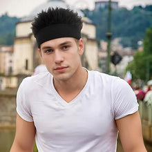 Load image into Gallery viewer, Novelty Faux Hair Wig Cap Durable Knitted Skull Cap Korean Style Breathable Trendy Toupee Hats Parties Cosplay Daily Wear Men