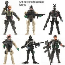 Load image into Gallery viewer, Military Soldier Model Movable Joint Elite Anti-Terrorism Special Forces 10cm Puppet Soldier Pirate Zombie