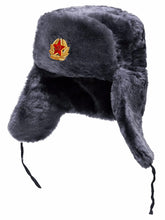 Load image into Gallery viewer, Winter Russia Ushanka Bomber Hats Pilot Trapper Trooper Hat Winter Faux Rabbit Fur Earflap Men And Women Snow Caps