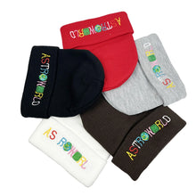 Load image into Gallery viewer, 1pcs Beanie Astroworld Embroidery Knitted Hat Ski Warm Winter Unisex Hip Hop Hats Black White Red