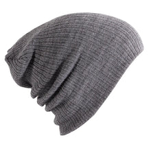 Load image into Gallery viewer, High Quality Solid Cute Winter Hats Multicolors 28*18cm Knitted Hat Girls Autumn Female Baggy Cap