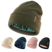 Load image into Gallery viewer, FURTALK Women's and Men's Knitted Beanie Hat with Smooth Soft Silk Satin Lining, Acrylic Winter Hat, Warm and Stylish Skull Cap