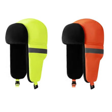 Load image into Gallery viewer, Thickened Trapper Hat Waterproof Warm Ski Hat Reflective Strips Design Windproof Bomber Cap Winter Outdoor Activities