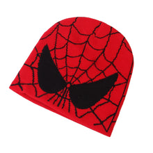 Load image into Gallery viewer, New Cartoon Spider Embroidered Beanies Hat Men Winter Autunm Warm Knitted Bonnet Cap Soft Wool Beanies Caps Boys Gifts 