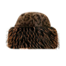 Load image into Gallery viewer, New Fluffy Fur Bucket Hat for Women Fisherman Hat Warm Women's Winter Hat Thicken Cold Snowy Day Panama Cap Chrismas Gifts