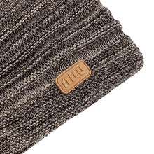 Load image into Gallery viewer, New Style Unisex Slouchy Winter Hats Men Women Striped Mix Warm Beanie Cap NIU Label Decor Plush Fur Lined Winter Knitted Hat
