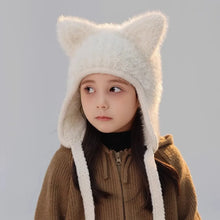 Load image into Gallery viewer, New Winter Knitted Hat Warm Cartoon Beanie Cap with Cat Ears Unisex Bonnet Hats For Girls Boys
