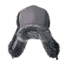Load image into Gallery viewer, 2025 New Men's 100% Natural Fake Fox Fur Bomber Hats Winter Russian Man Warm Faux Fox Fur Hat Male Fake Fur Caps