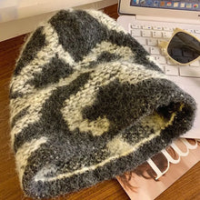 Load image into Gallery viewer, Women Fashion Cold Protection Fluffy Beanies Winter Warm Thicken Yarn Pile Hats Snowproof Cold-proof Headscarf Caps