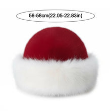 Load image into Gallery viewer, New Fluffy Fur Winter Hat Red Thicken Panama Cap Cold Windproof Berets for Women Girls