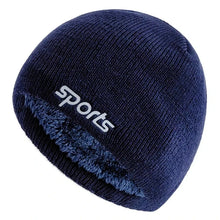Load image into Gallery viewer, New Unisex Sports Jacquard Winter Hats Fashion Knitted Hats For Men Women Beanie Cap Outdoor Plush Fur Lined Warm Sports Hats