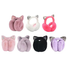Load image into Gallery viewer, Cute Rabbit Design Animal Ear Earflap Hat Frog Animal Style Foldable Design Warm Ear Muffs Thickened Korean Style Beanie Cap