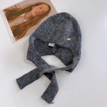 Load image into Gallery viewer, Fashion Woolen Crochet Keep Warm Knitted Hat Solid Color Windproof Beanies Cap Soft Coldproof Pullover Cap For Women Girls