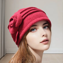 Load image into Gallery viewer, Ladies' Fashionable 100% Wool Hat - Warm, Elegant,Versatile,Windproof - Perfect for Autumn&Winter, Outdoor Activities,Daily Wear