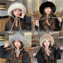 Load image into Gallery viewer, Fashion Cold-proof Faux Fur Beanies Hat Thicken Cold Protection Warm Lei Feng Hat Furry Ear Protection Caps Women Accessories