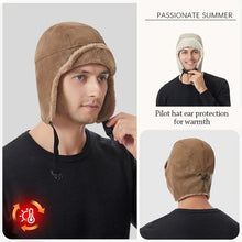 Load image into Gallery viewer, Outdoors Warm Bomber Hat Thick Ushanka Fur Hat Ear Protection Casual Earflap Bonnet Riding
