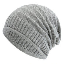 Load image into Gallery viewer, Long Size Winter Hat Casual Street Autumn Daily Beanies For Men & Women Solid Bonnet Cap