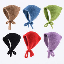 Load image into Gallery viewer, Cute French Style Tie Headband Hat Winter Knitted Yarn Keep Warm Lace-up Cover Headband Women Headscarf