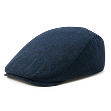 Load image into Gallery viewer, Men's Herringbone Flat Ivy Newsboy Hat Wool Blend Gatsby Cabbie Cap Winter Outdoor Hunting Cap