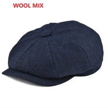 Load image into Gallery viewer, Autumn Winter Men's Newsboy Hat Wool Blend Male Beret Men And Women England Gatsby Retro Hat Driver Flat Cap
