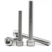 Load image into Gallery viewer, 5/10pc M3 M4 M5 M6 M8 304 A2 Stainless Steel DIN912 Allen Hexagon Hex Socket Head Cap Bolt Screw Over Ultra Long 100mm