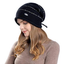 Load image into Gallery viewer, Casual Warm Winter Knitted Hat Soft Thickened Bonnet Short Brim Windproof Beanies Outdoor