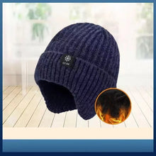 Load image into Gallery viewer, Outdoor Earmuff Hat Men Winter Knitted Hat Casual Sking Cycling Ear Protection Sports Bicycle Cap
