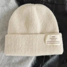Load image into Gallery viewer, Casual Solid Color Winter Knitted Hat Thick Warm Windproof Beanie Cap Ear Protection Soft Crochet Bonnet Hat