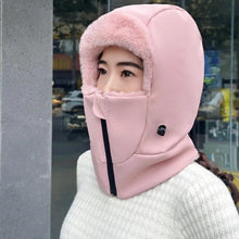 Load image into Gallery viewer, New Warm Scarf Mask Integrated Hat Coldproof Breathable Helmet Cap Waterproof Windproof Beanie Hat for Outdoor Cycling Skiing