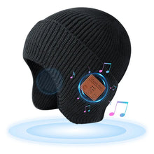 Load image into Gallery viewer, Knitted Beanie Hat for Men and Women, Music Caps with Headphones, Built-in Microphone Speakers, USB Rechargeable