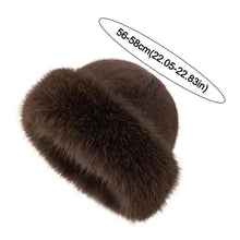 Load image into Gallery viewer, Fashion Headwear Fluffy Fur Winter Hat Solid Color Thicken Bucket Hat Cold Windproof Fisherman Hat for Women Girls