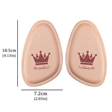 Load image into Gallery viewer, Insole 4pcs Women Forefoot Pad High Heels Non-slip Pain Relief Insert Half s Round Toe Cushion Foot Care Sole Pads s shoe pads