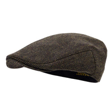Load image into Gallery viewer, Men's Herringbone Flat Ivy Newsboy Hat Wool Blend Gatsby Cabbie Cap