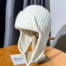 Load image into Gallery viewer, Fashion Thickened Winter Knitted Hat Warm Windproof Bonnet Caps Elastic Casual Beanies Cap Women