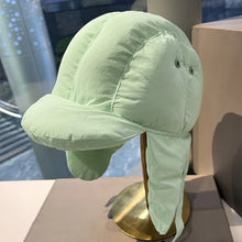Load image into Gallery viewer, Solid Color Padded Bomber Hats Ear Flaps Thermal Padded Windproof Cycling Cap Retro Style Korean Version Fleece-Lined Winter Hat