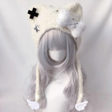 Load image into Gallery viewer, Niche Korean Style Short Knitted Hat Bear Crossbones Star Pattern Star Original Cap Subculture Bear Hat Men Women