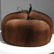 Load image into Gallery viewer, Fashion Thick Warm Winter Bomber Hat Ear Protection Casual Ushanka Fur Hat Windproof Ski Russian Cap Outdoor