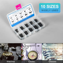 Load image into Gallery viewer, 500/1000pcs/set M1 M1.2 M1.4 M1.7 Mix Pa Phillips Head Micro Screws Round Head Self-tapping Electronic Small Wood Screws Kit