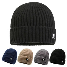 Load image into Gallery viewer, Winter Thick Beanie Hat With Fleece Lined For Men Women Winter Solid Knitted Wool Skull Cap For Outdoor Activities & Daily Use