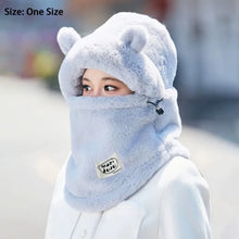 Load image into Gallery viewer, New Windproof Balaclava Hat Warm Cute Bear Ear Protection Cap Cold Proof Cycling Mask Outdoor Sport