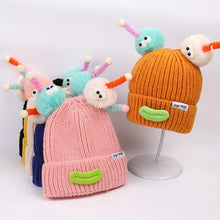 Load image into Gallery viewer, New Funny Knitted Hat Windproof Coldproof Ear Protection Cap Pullover Hat Autumn and Winter