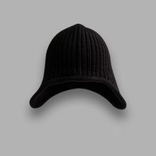 Load image into Gallery viewer, Cute Versatile Winter Knitted Hat Ear Protection Warm Earflap Hat Solid Color Coldproof Flying Cap for Women