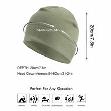 Load image into Gallery viewer, Winter Thermal Warm Skull Cap Windproof Fleece Hat Ski Running Cycling Beanie Hat for Men Women Helmet Liner Running Beanie Hat