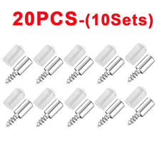 Load image into Gallery viewer, 100/2Pcs Self-tapping Screws Cabinet Bracket Wardrobe Storage Rack Septum Screw Fixed Support With Slip Resistant Rubber Sleeve