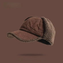 Load image into Gallery viewer, Cozy Retro Bomber Hat Warm Fleece Suede Material Flying Hat Windproof Thickened Design Ear Fleece Hat Winter for Men and Women