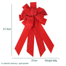 Load image into Gallery viewer, Christmas Holiday Decorations Bowknot Glitter Powder Christmas Tree Decoration