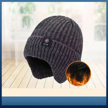 Load image into Gallery viewer, Outdoor Earmuff Hat Men Winter Knitted Hat Casual Sking Cycling Ear Protection Sports Bicycle Cap